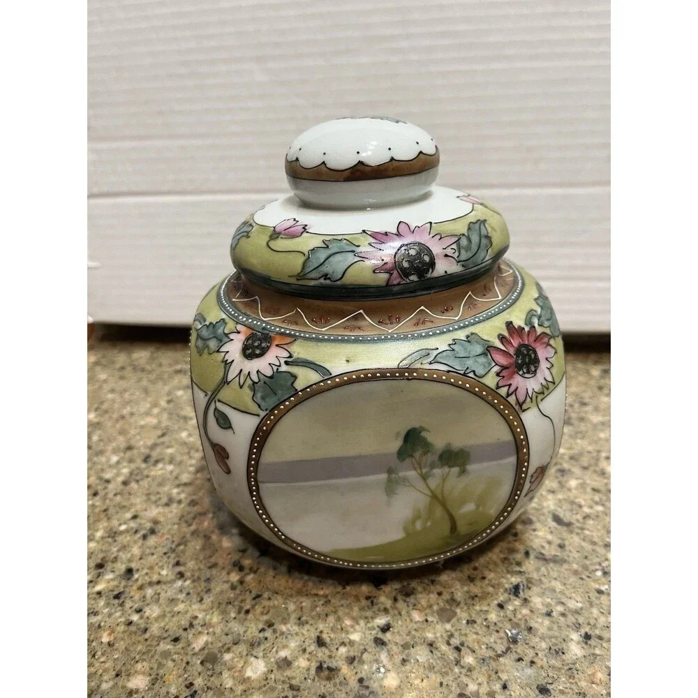 RARE Antique Nippon Tobacco Jar